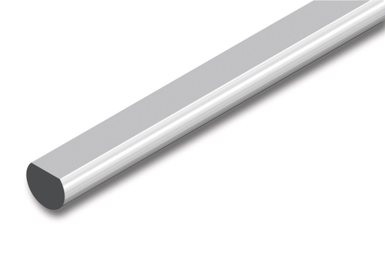Stang voor europrofiel espagnoletslot - 2500mm - staal - vernikkeld