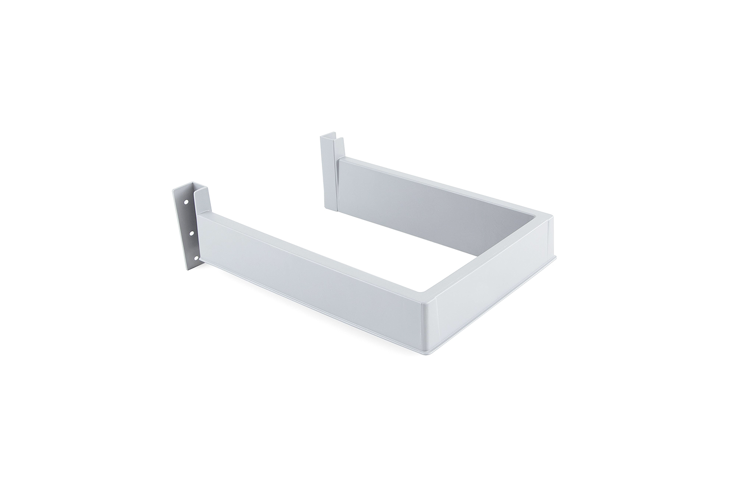 Gemonteerde sifon-uitsparing - kunststof - wit