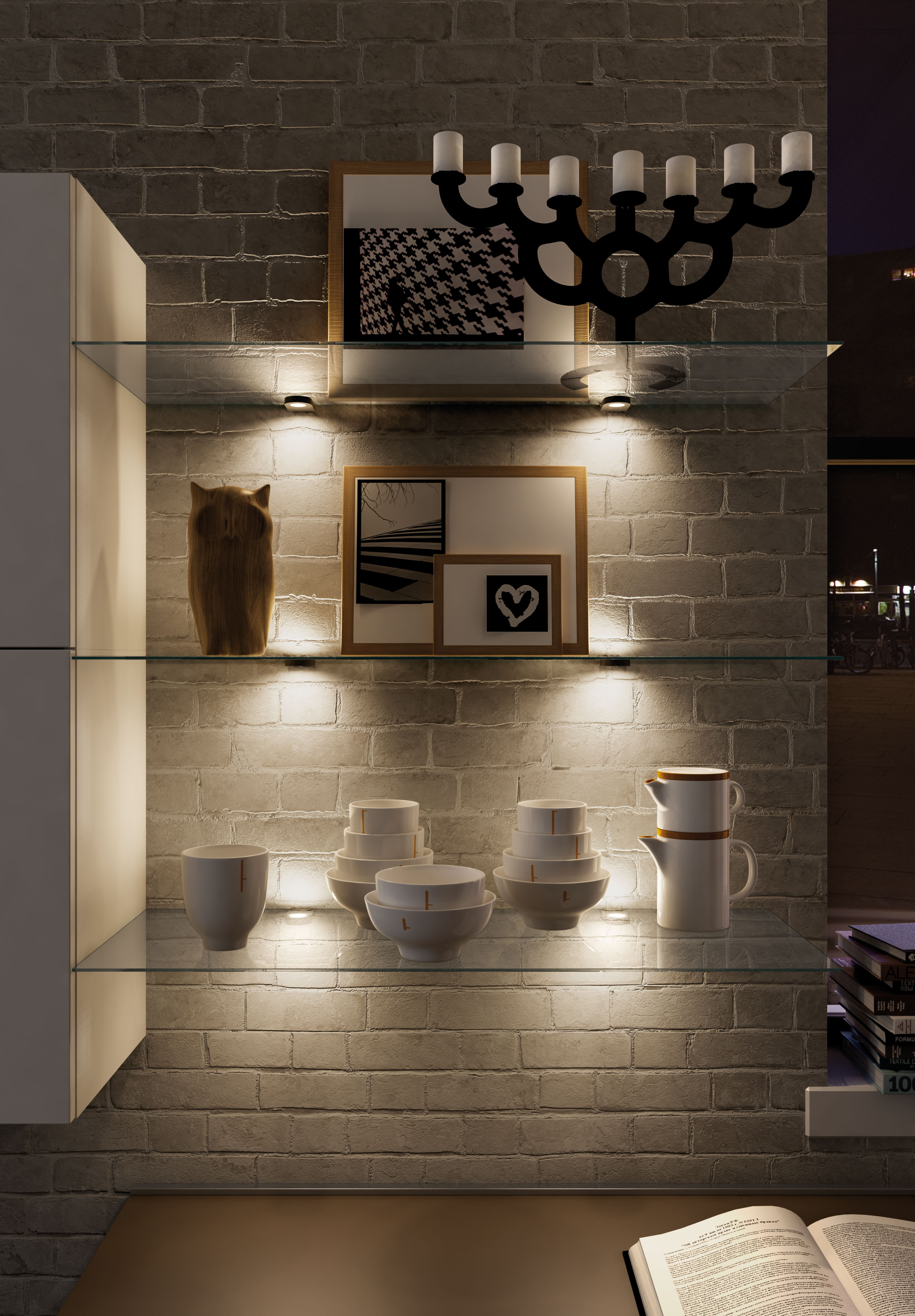 LED spots - Glas point - RVS