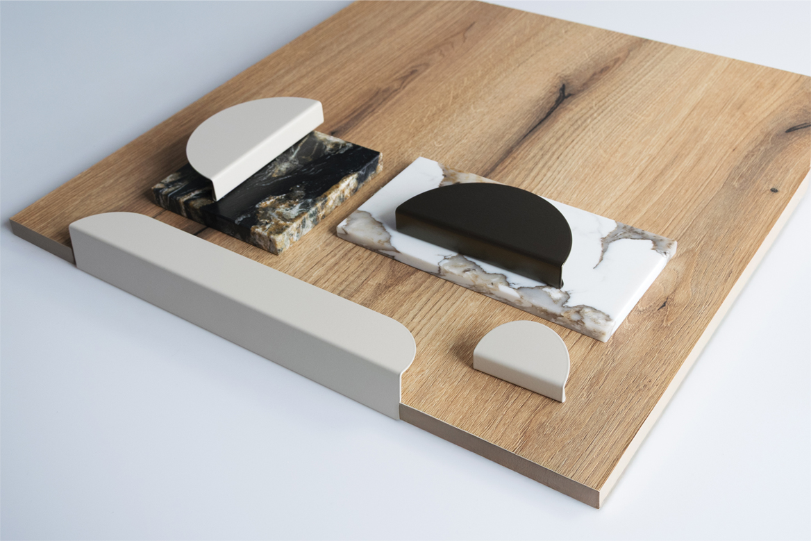 Metalen handgreep - Zoria - olive bronze