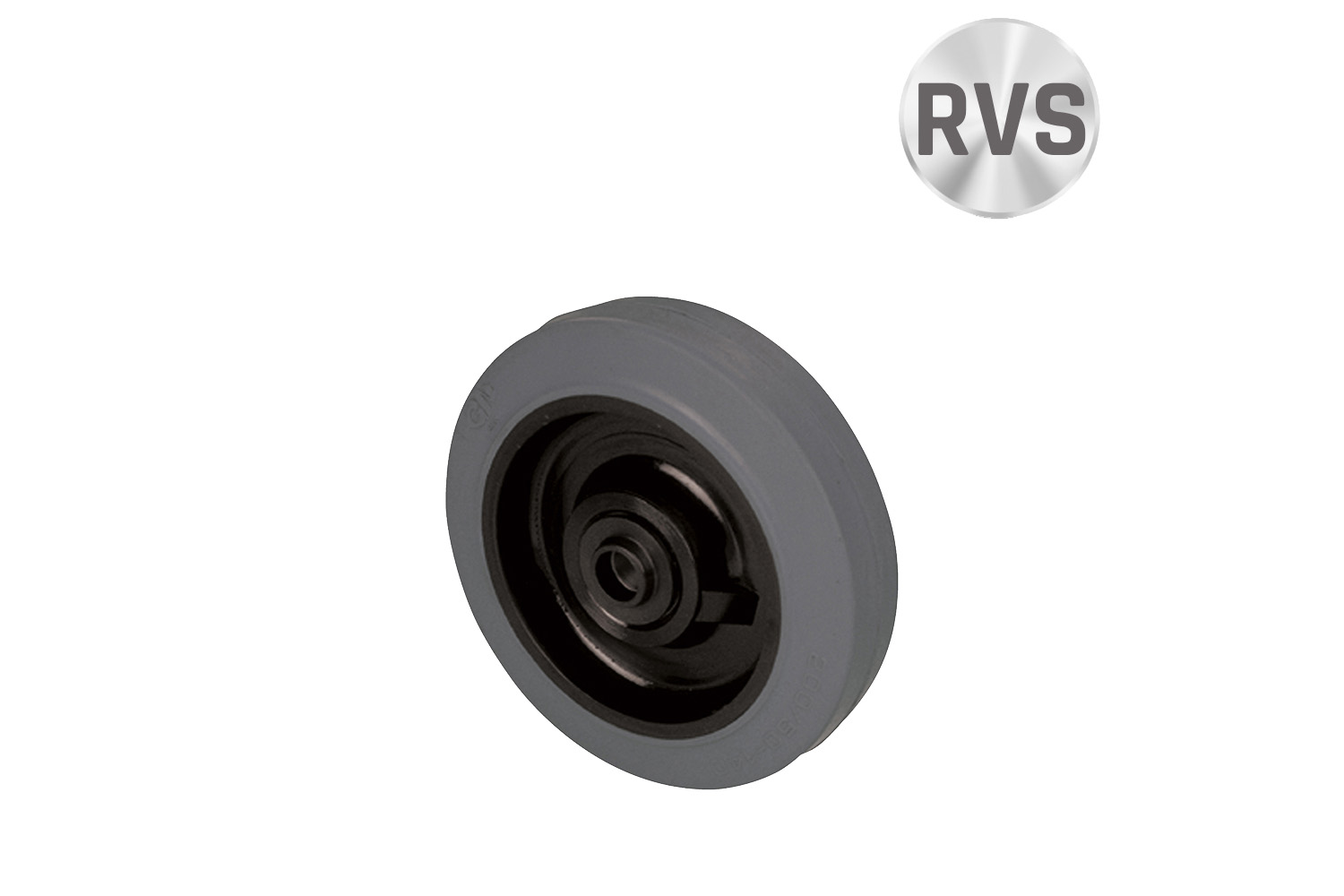 Losse transportwielen - grijze elastische rubberband