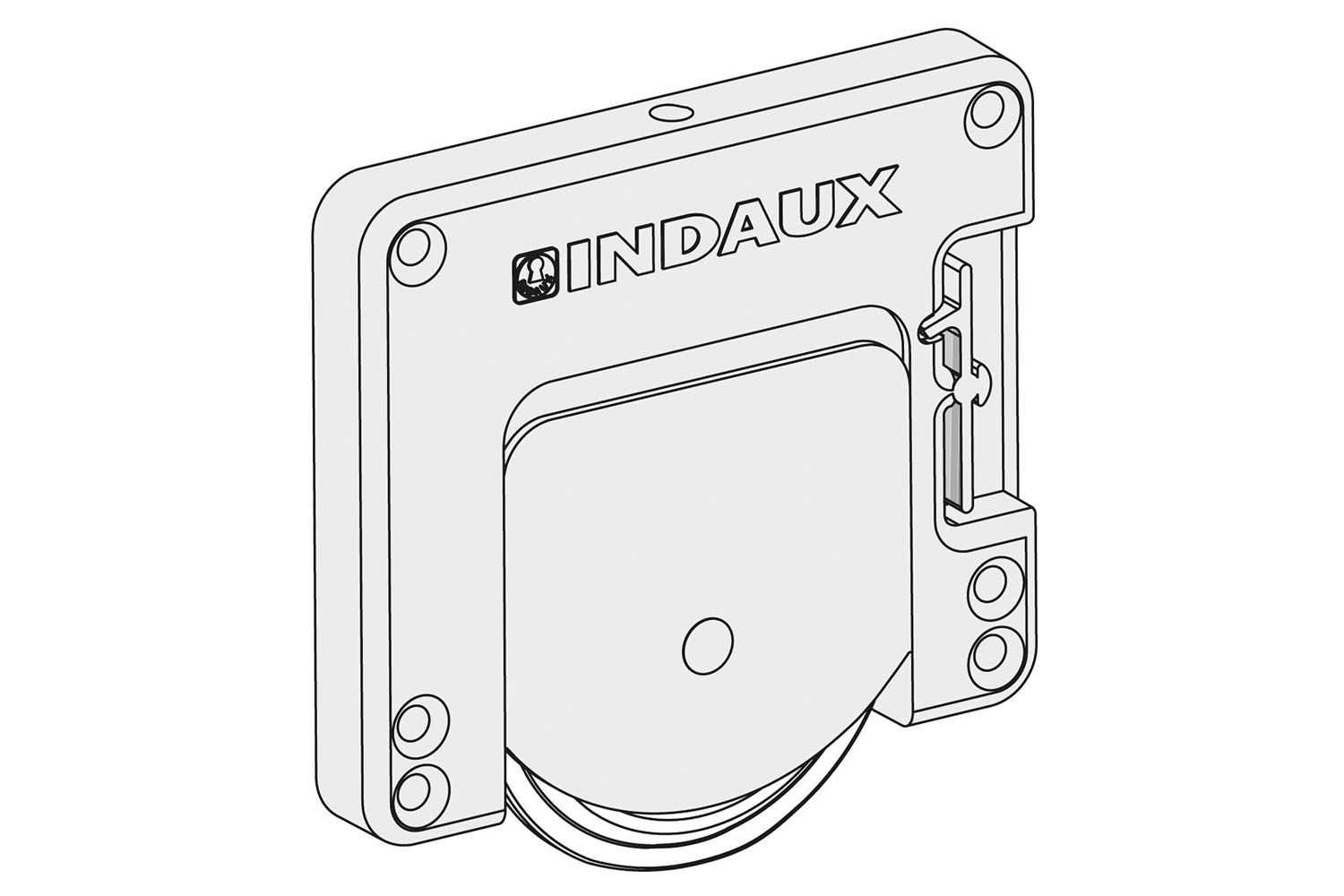Set beslag voor schuine buitendeur - voor Junior 6