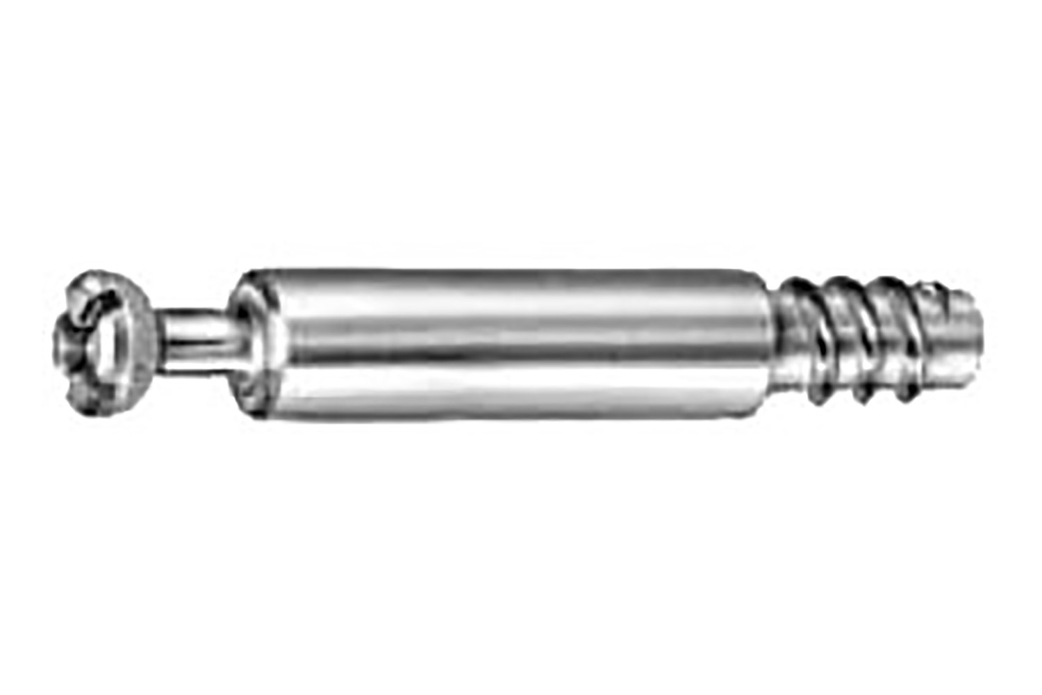 Mini excenter bout - Ø7 x 24mm - euroschroefdraad 6,3 x 11mm