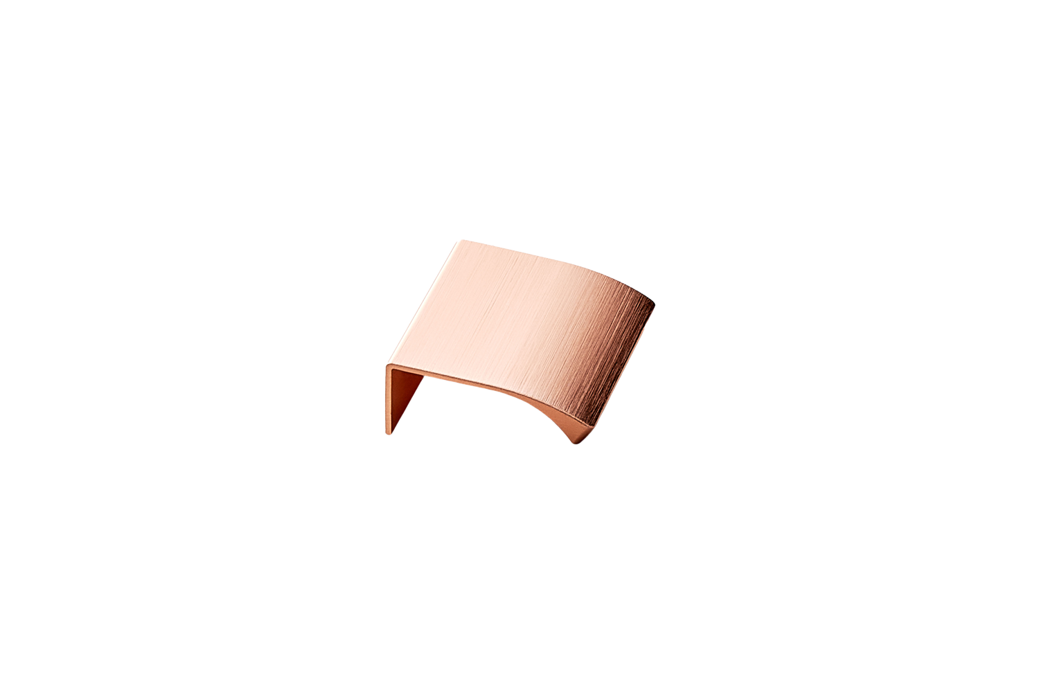 Metalen hoekgreep - Edge straight - rosé goud Metalen hoekgreep - Edge straight - rosé goud