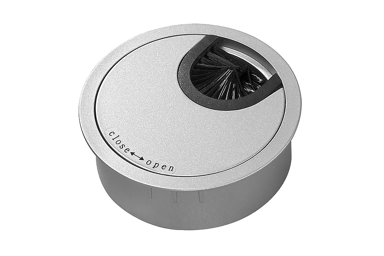 Kabeldoorvoerkap Dreika - aluminium