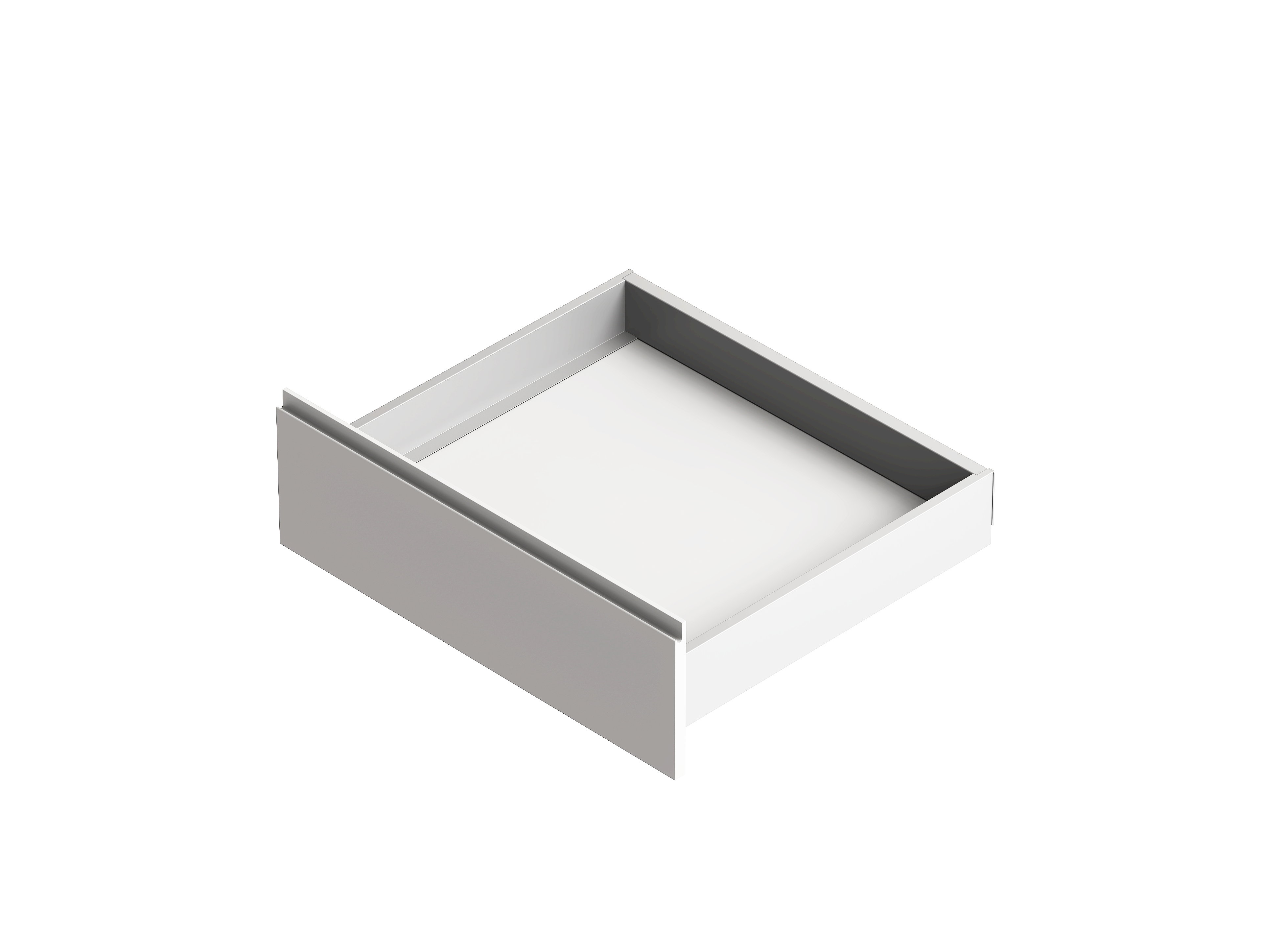 Flysch - set voor lade h:95mm - met softclose & push-to-open - d: 270mm - mat wit