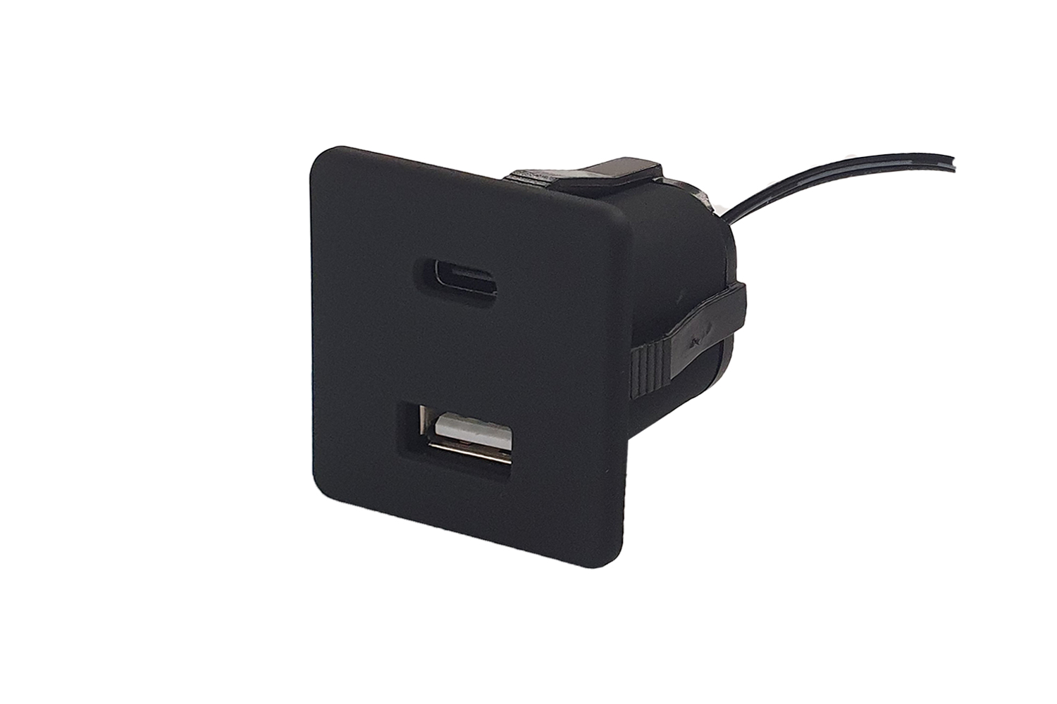 Inboor usb-oplaadstation - USB A & USB C - zwart