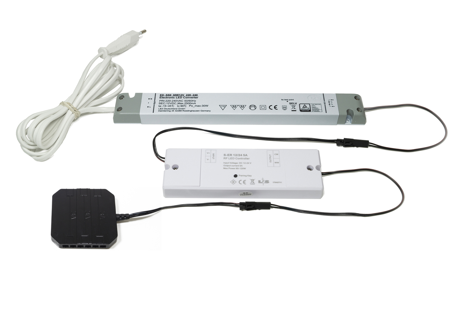 Trafo Stuttgart - 12V - 60W - met 12-weg aansluiting