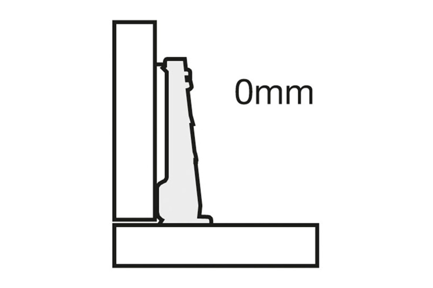 Potscharnier - Mesuco 143 - 110° - volledig opdek - opschroefbaar Potscharnier - Mesuco 143 - 110° - volledig opdek - opschroefbaar
