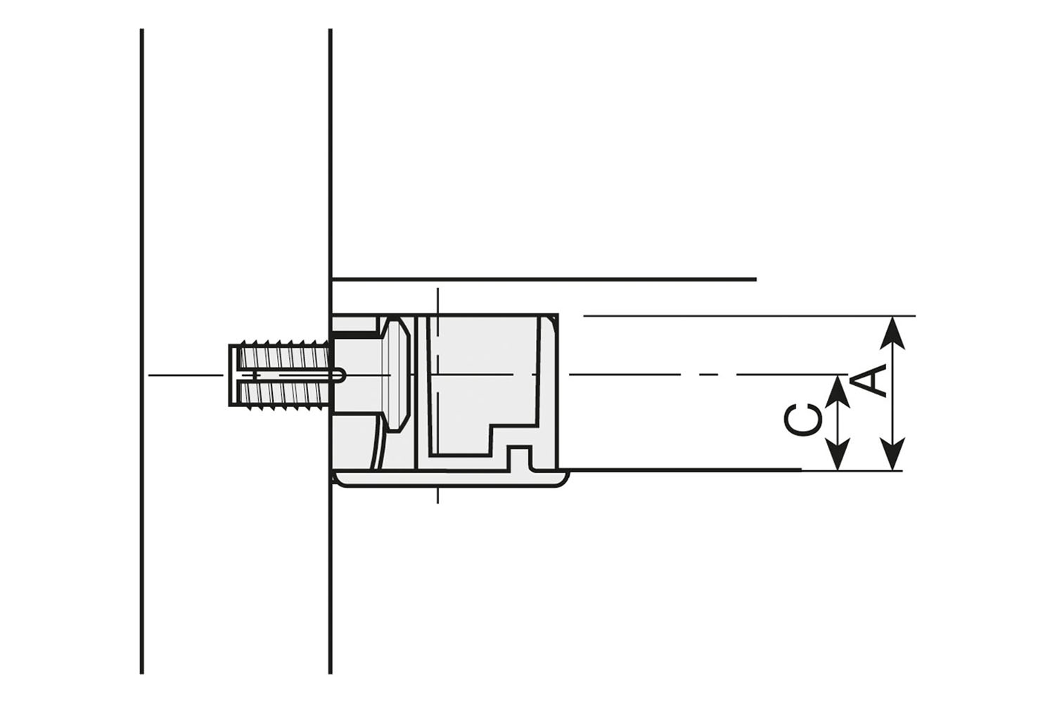 Clock 5 Ø20mm - plankverbinder - 'knock-down' - kunststof met zamak kap - Ø20x8mm - vernikkeld Clock 5 Ø20mm - plankverbinder - 'knock-down' - kunststof met zamak kap - Ø20x8mm - vernikkeld