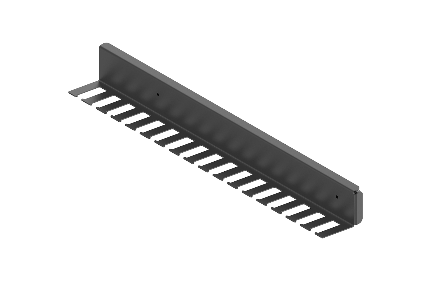Basic stropdas- en riemhouder - uittrekbaar - antraciet