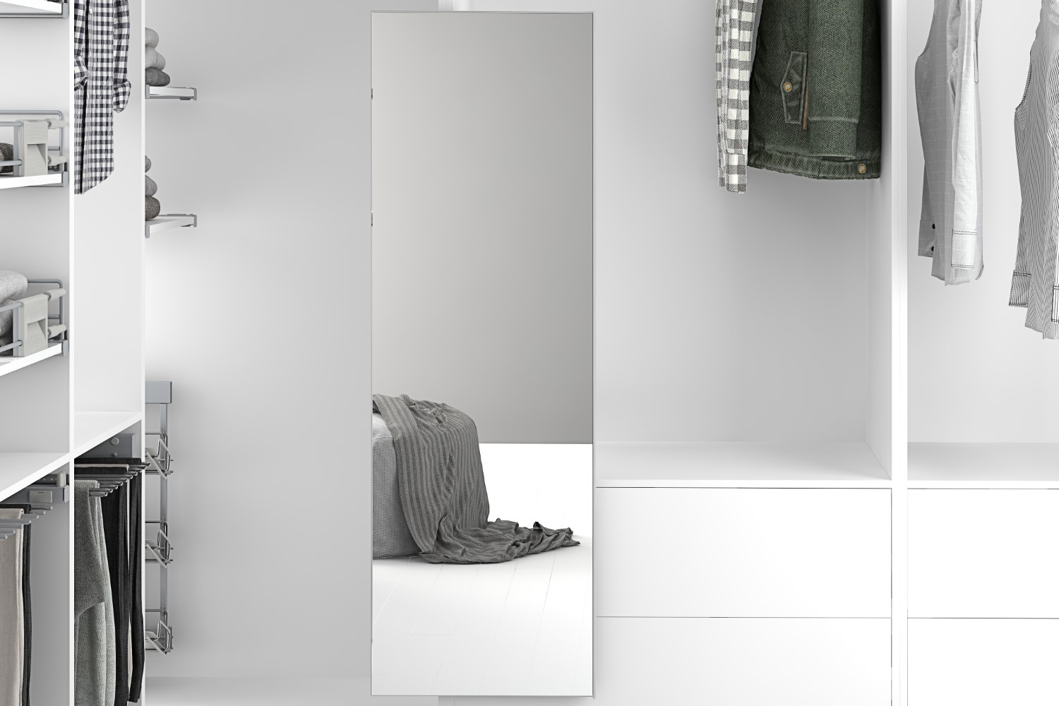 Luxe uittrekbare kastspiegel