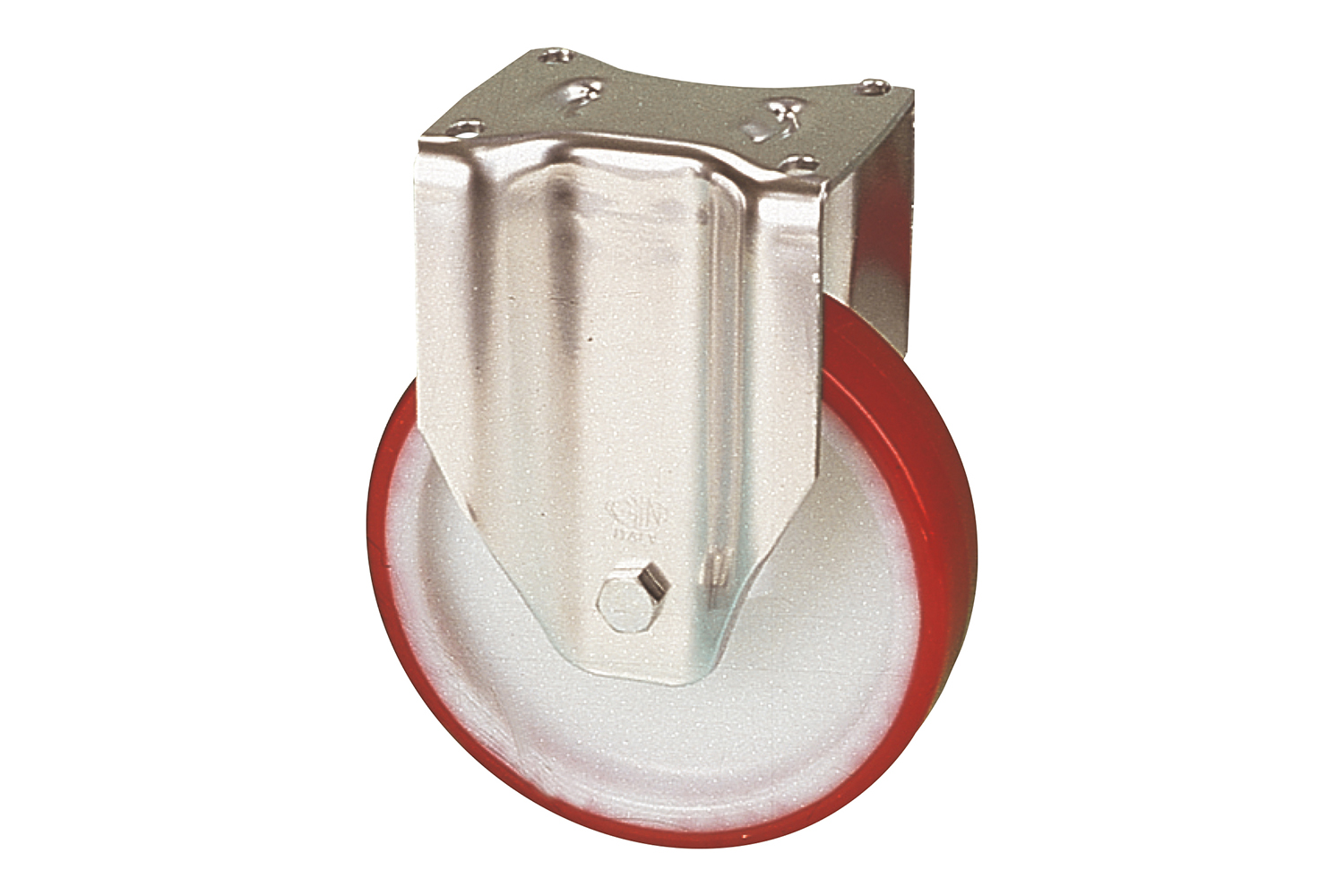 Bokwielen met PU loopvlak - nylon kern