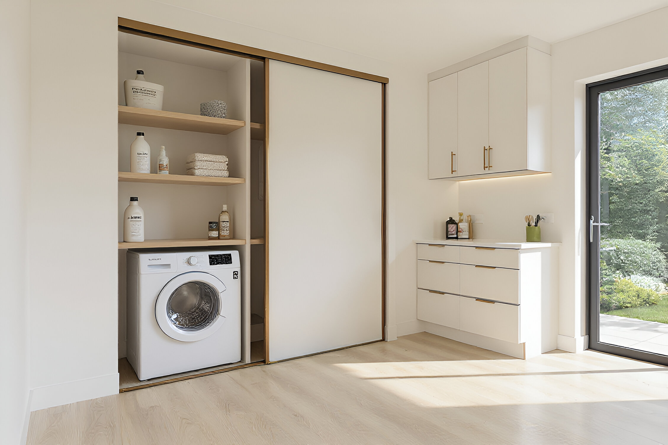 Bovenrail - Junior 6 schuifdeursysteem - softclosing 2m - brons