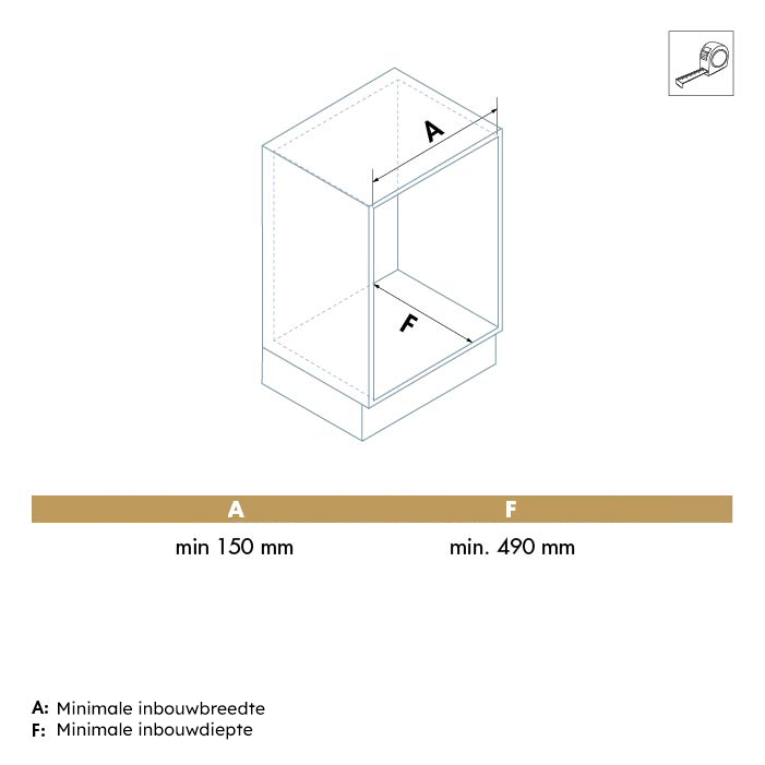 Uittrekbare spiegel - montage: enkelzijdig opschroefbaar - b:460mm - h:1155mm