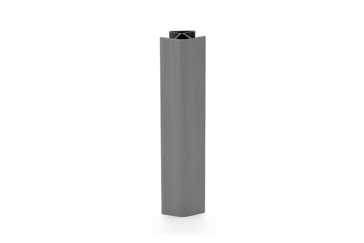Plinthoek 45° /135° - mat grijs - binnen/buitenhoek - 100mm