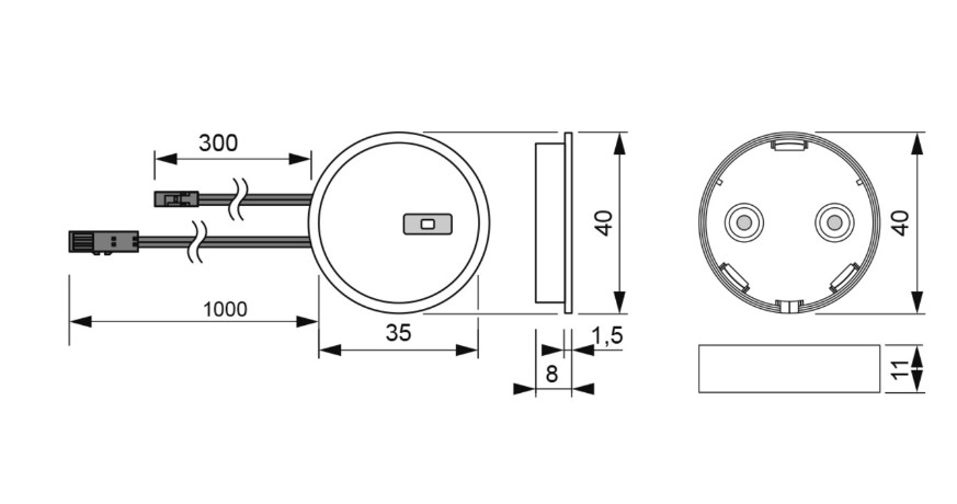 Startset trafo - 12V - 30W - met in/opbouwdimmer - 1-kanaals