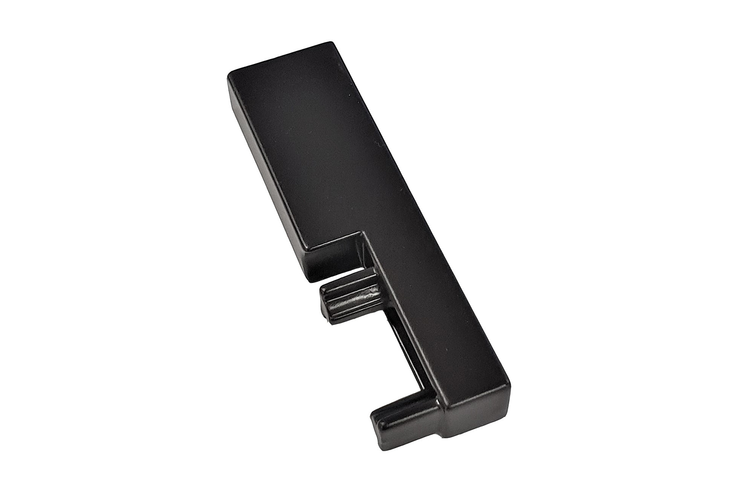 Zwarte kledingroedehouder - plankbevestiging - set van 2