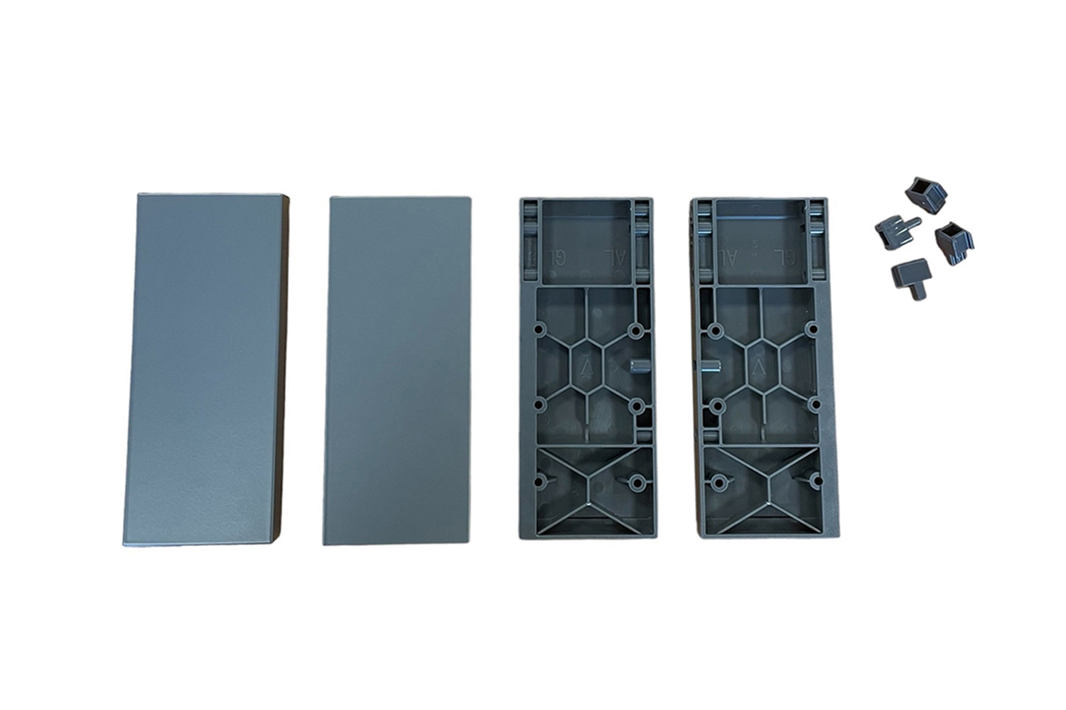 Slimbox - set frontadapter en afdekkappen voor binnenlade h:120mm - antraciet