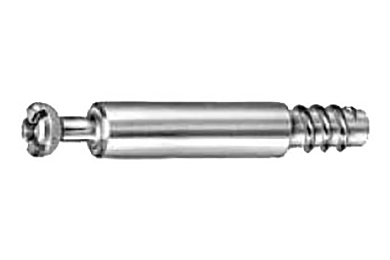 Mini excenter bout - Ø7 x 34mm - euroschroefdraad 6,3 x 11mm