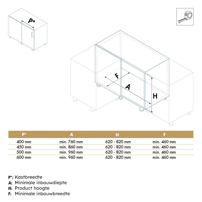 Zwenkplateau set - dolphin - 400mm - links - antraciet