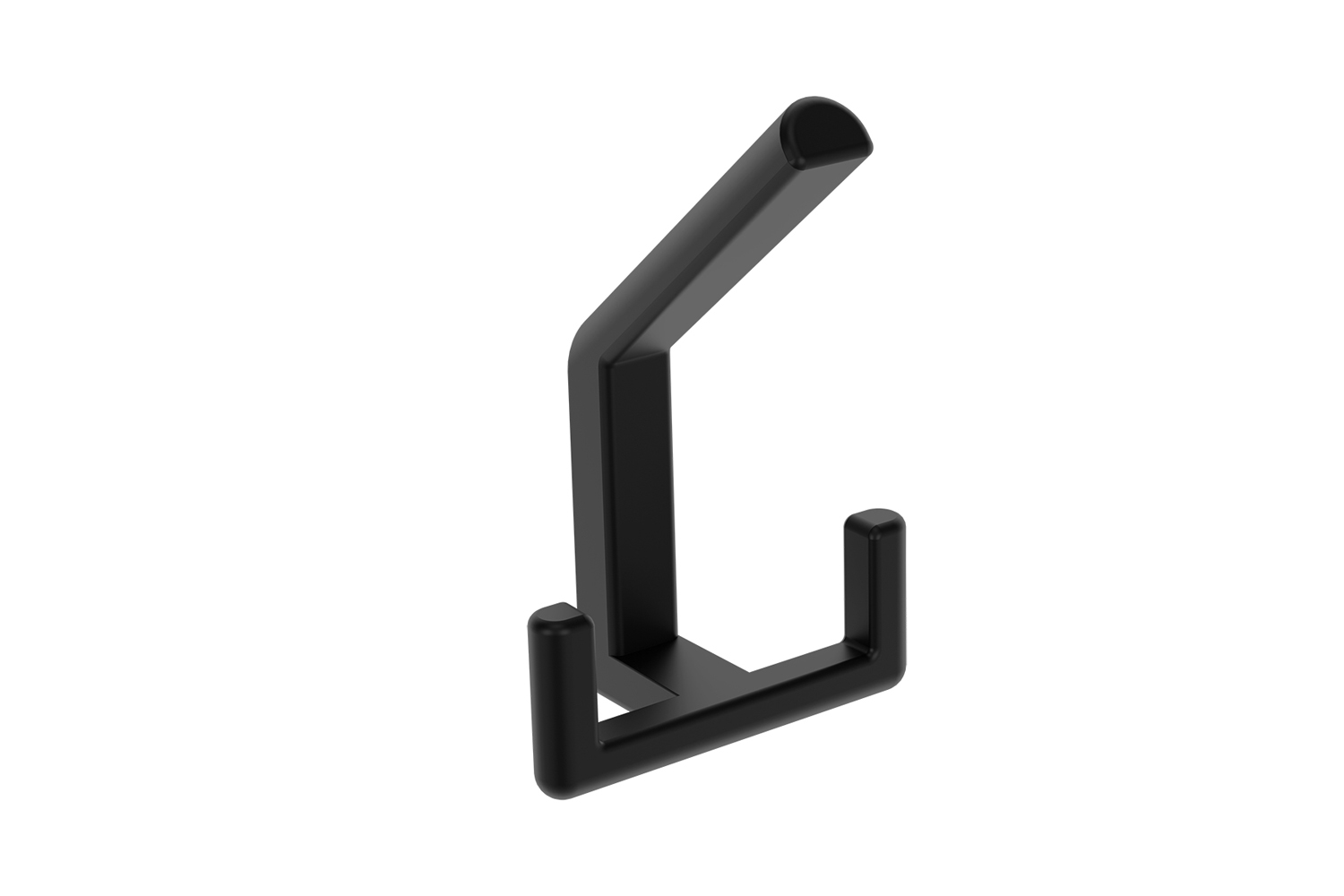 Handdoekhaak Nox - hoog - mat zwart