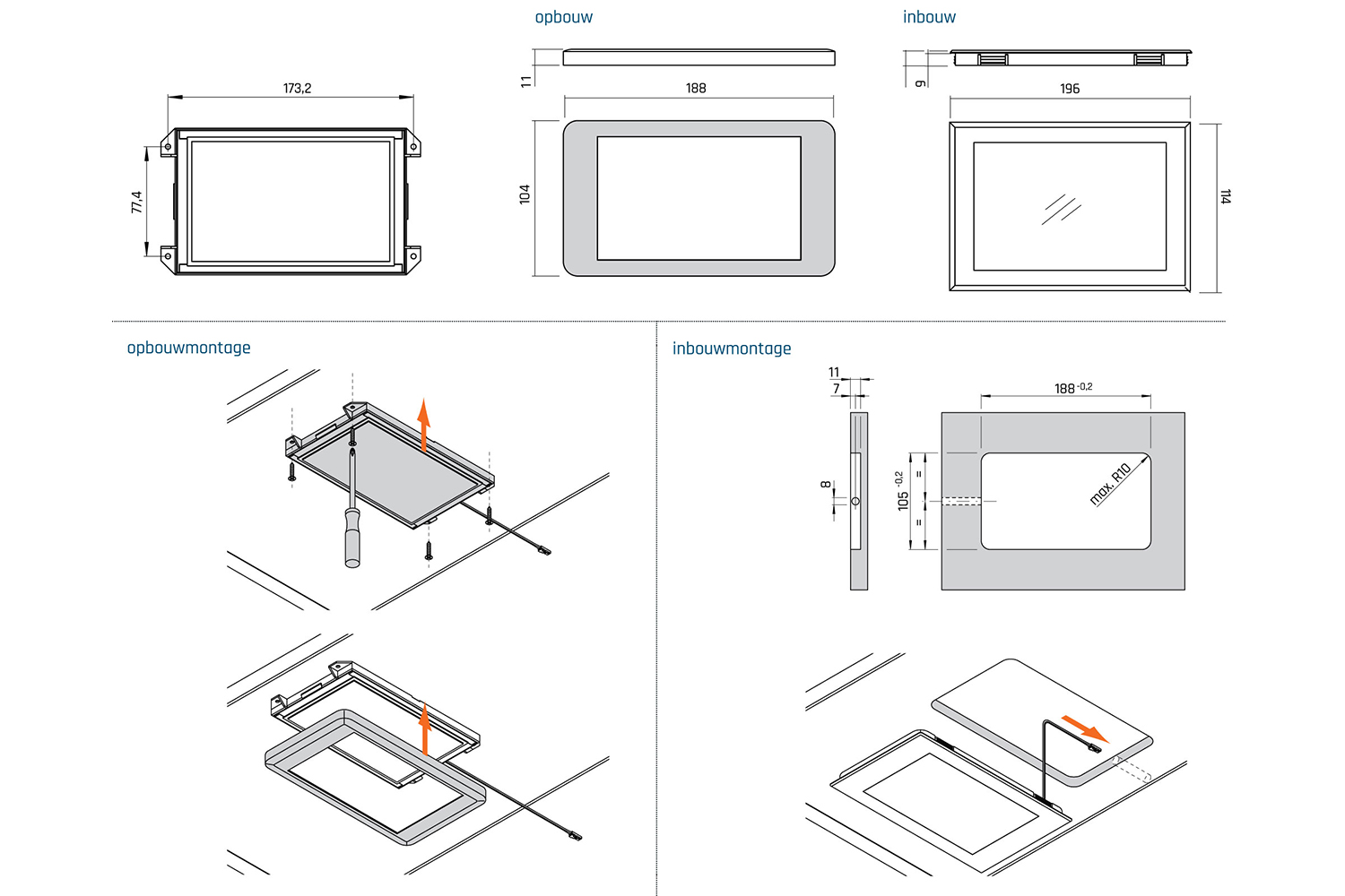 LED spots - II-Led - zwart