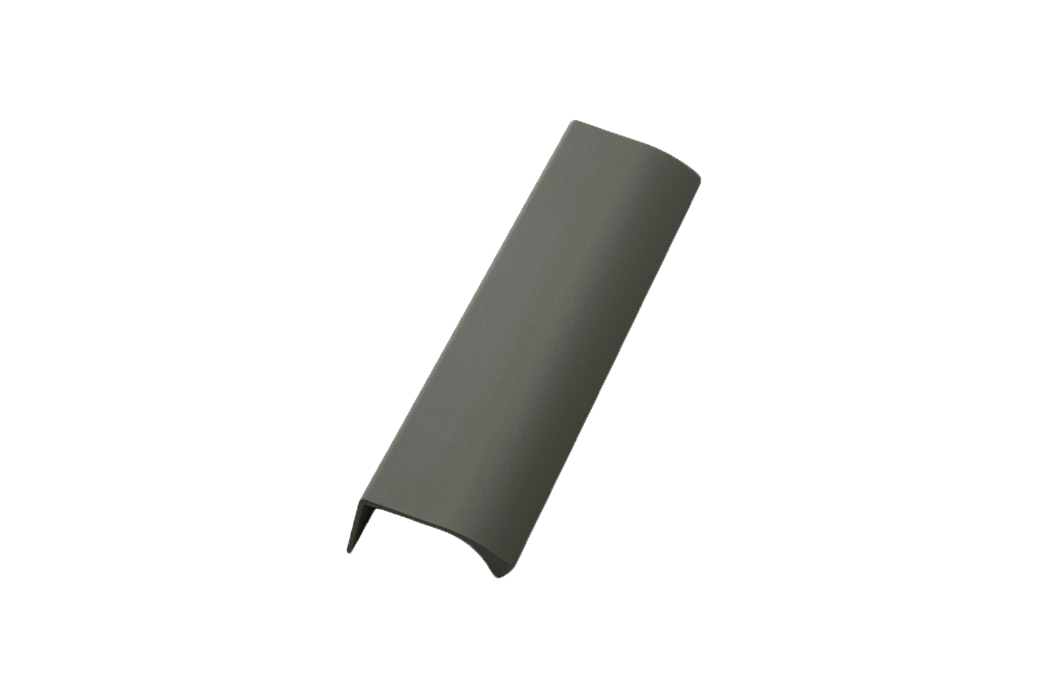 Metalen hoekgreep - Edge straight - taupe structuur