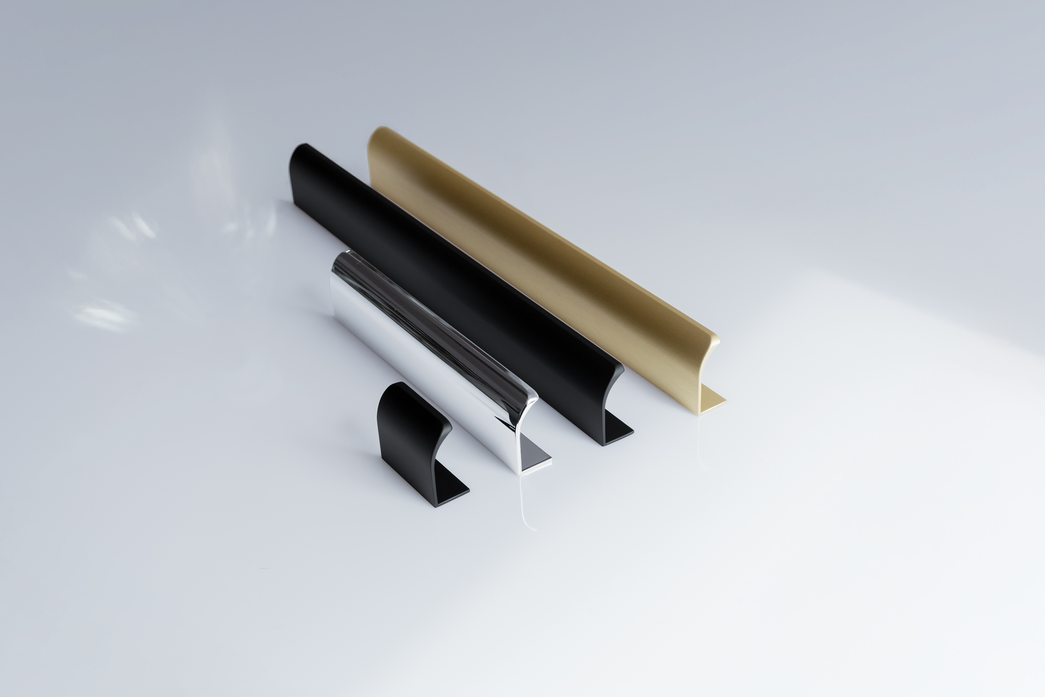 Metalen hoekgreep - Sonore - mat zwart