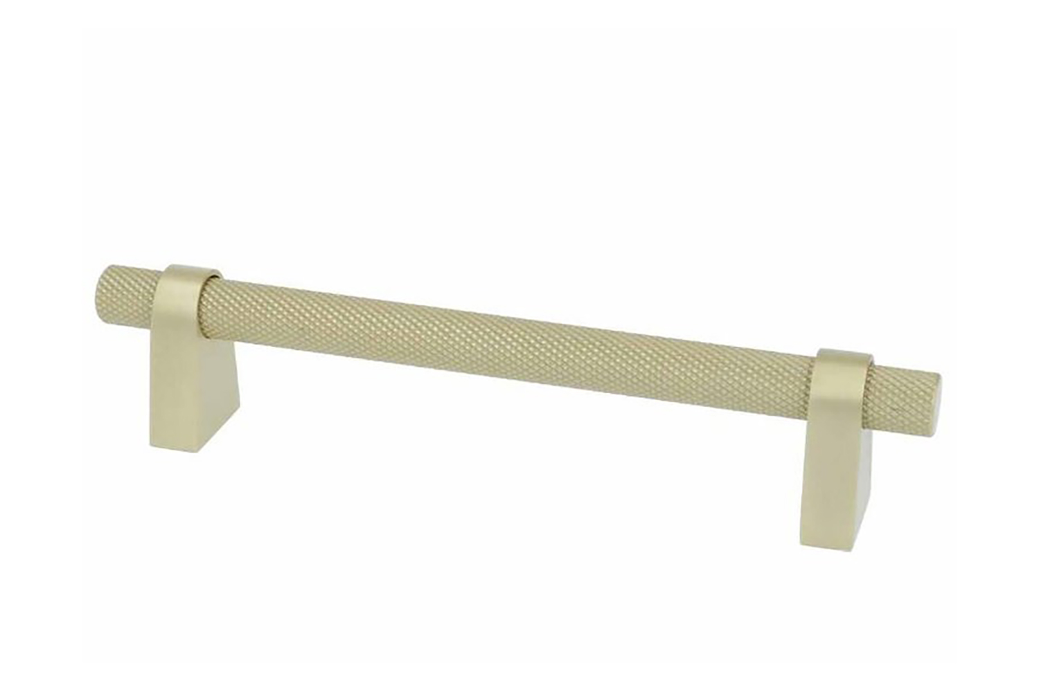 Staafgreep - ribbel (diamond cut) - mat goud