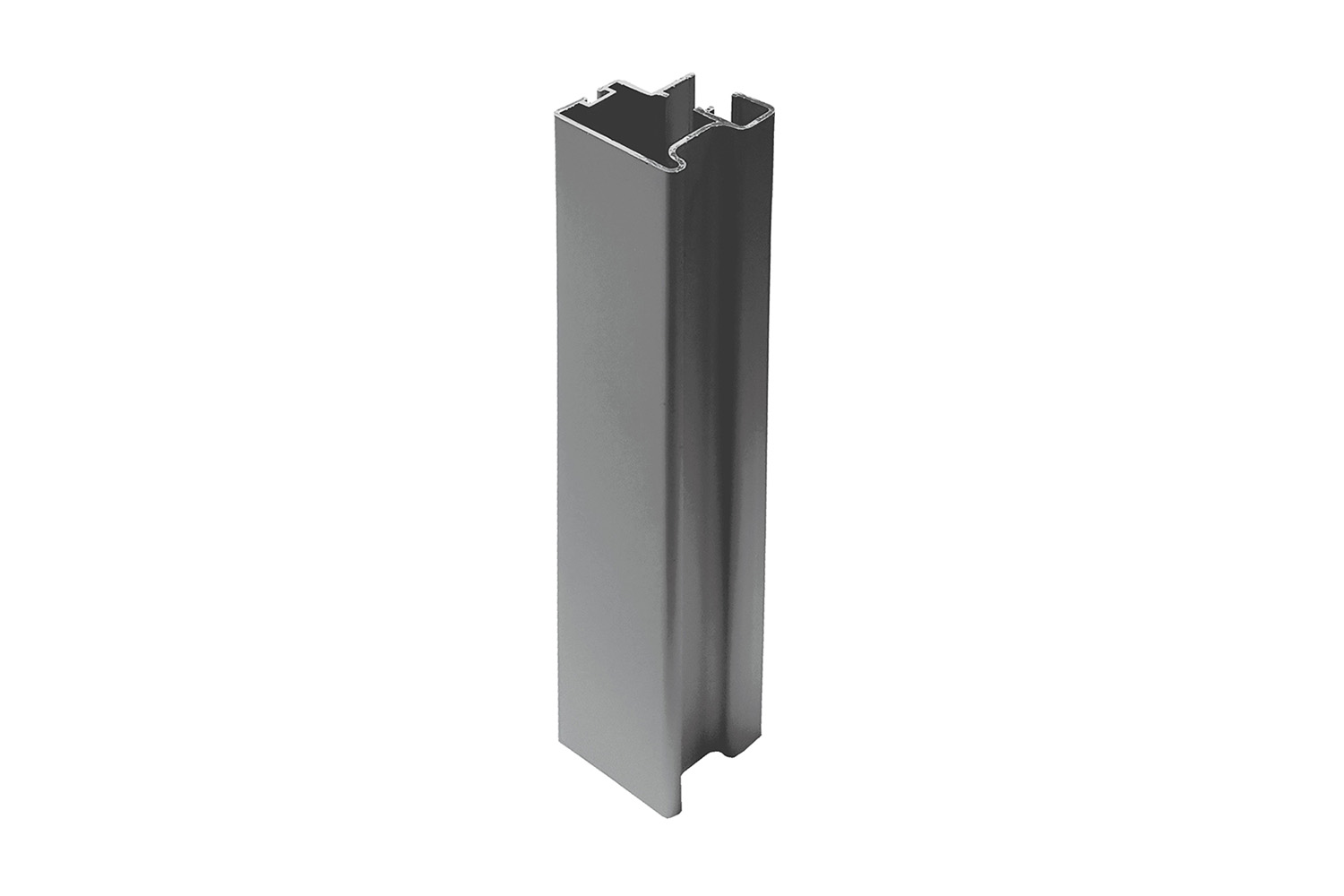 Greeplijst - voor Junior 6 - 5200mm - aluminium - zwart - voor 10mm panelen - type c