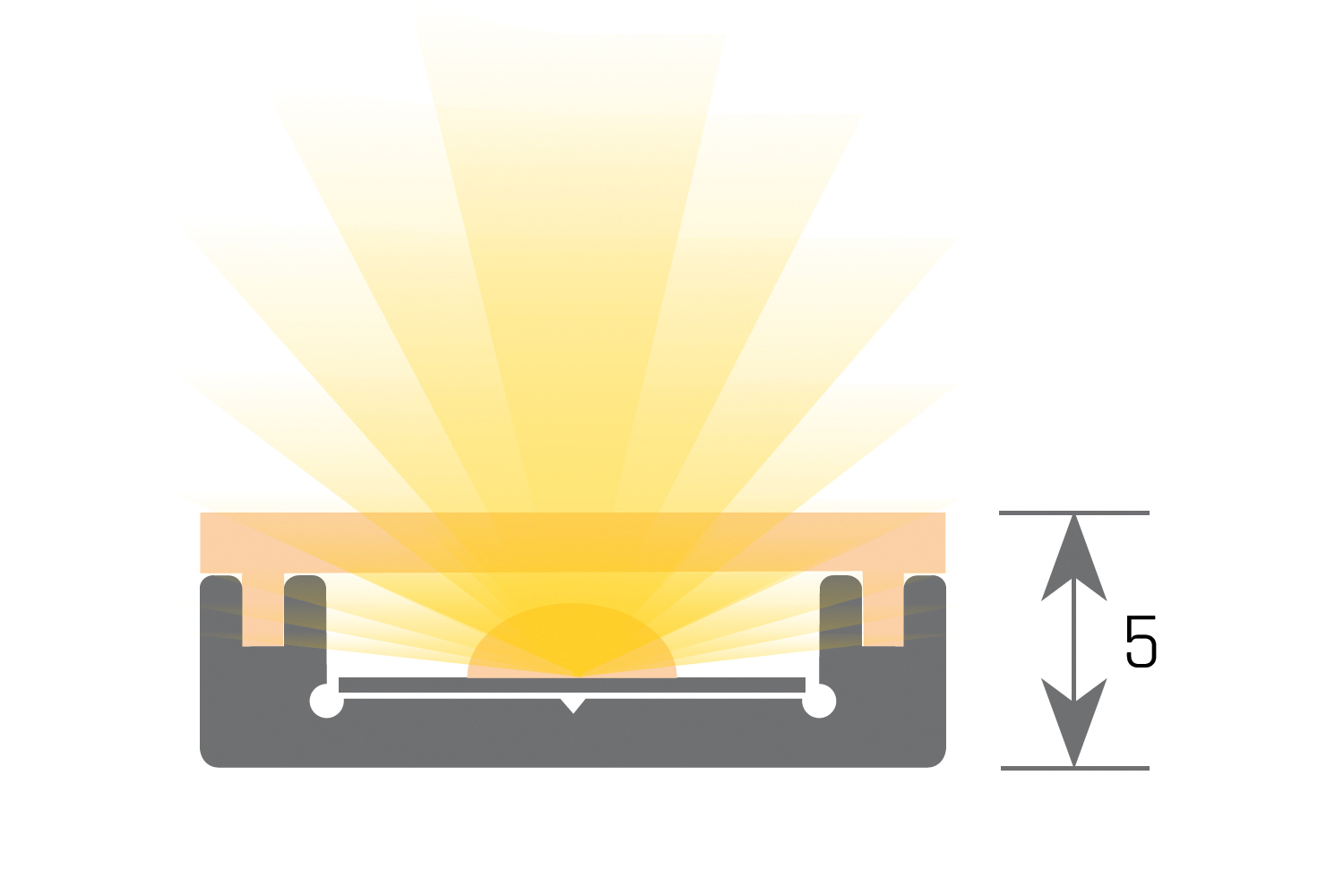Led inbouw profiel - milaan slim - rvs-look - 3000mm - incl. afdekprofiel