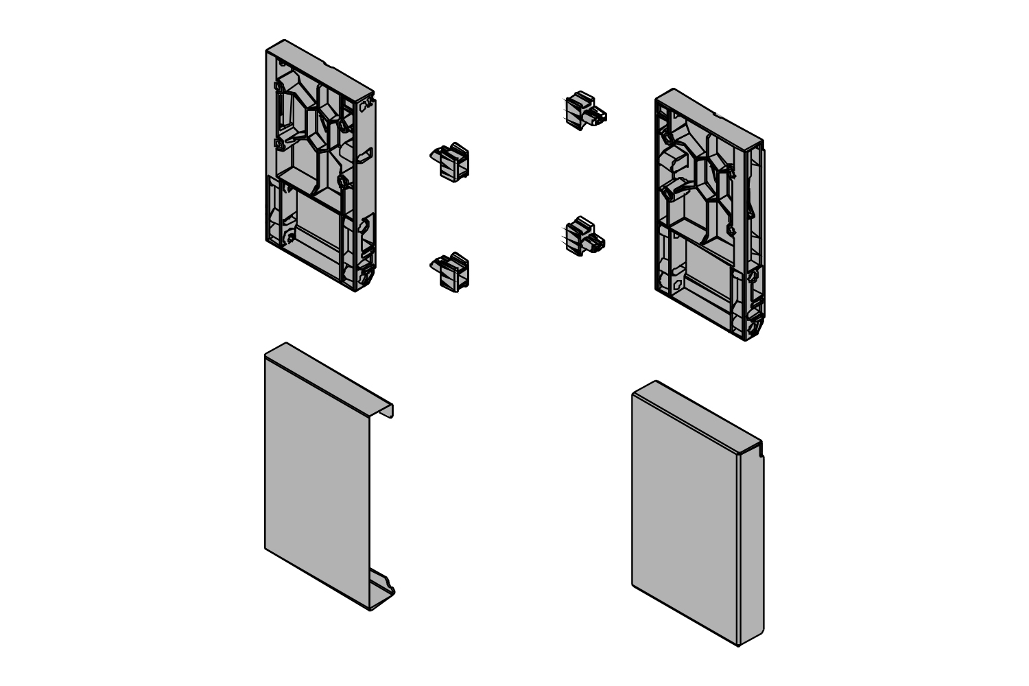 Front adapters voor binnenlade - Slimbox
