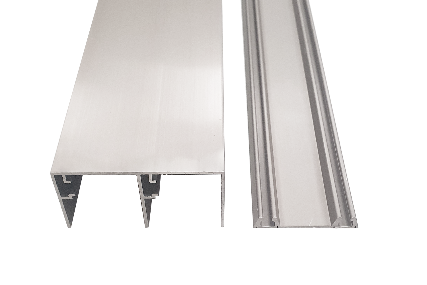 Set boven- en onderrail - junior 6 - mat zilver