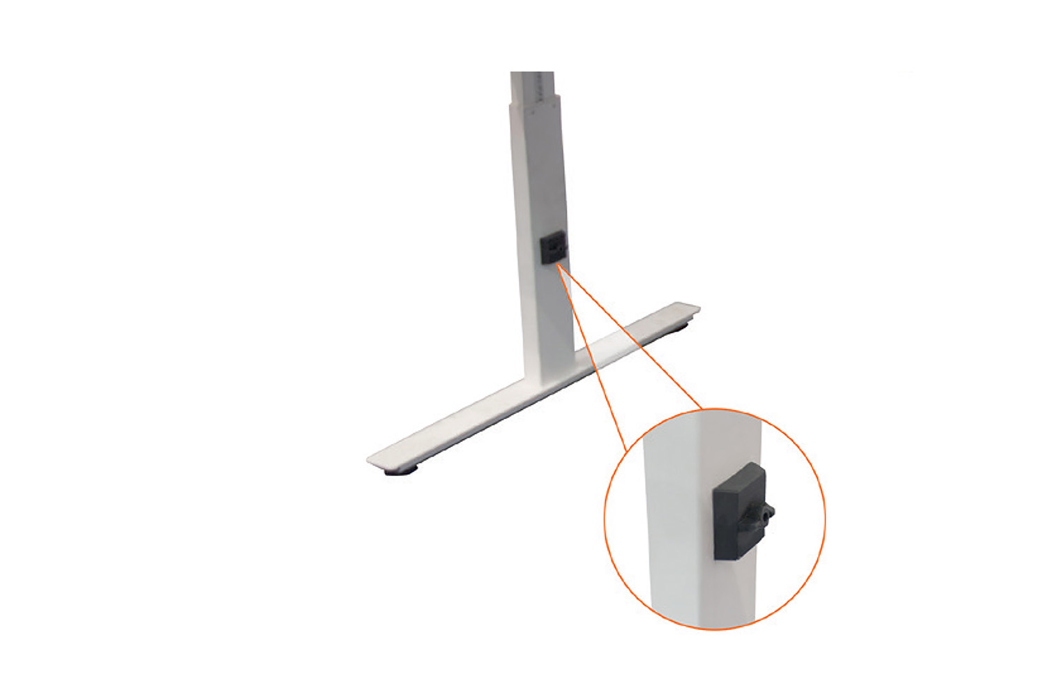 Basic line – instelbare bureau onderstellen - hoekopstelling - wit