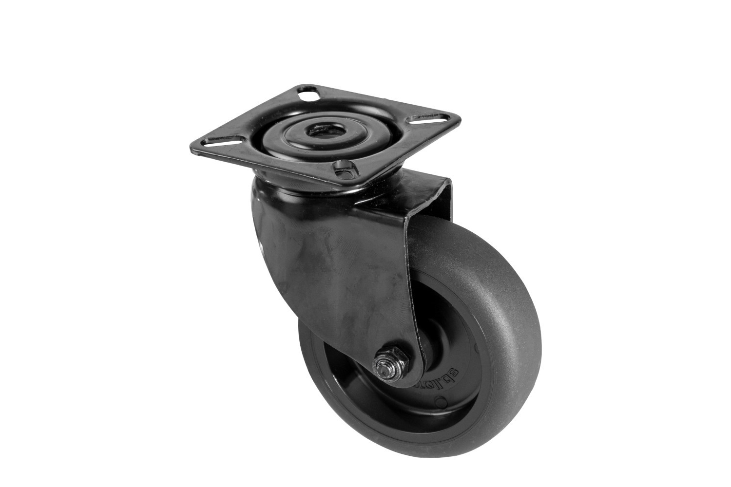 Zwarte design zwenkwielen