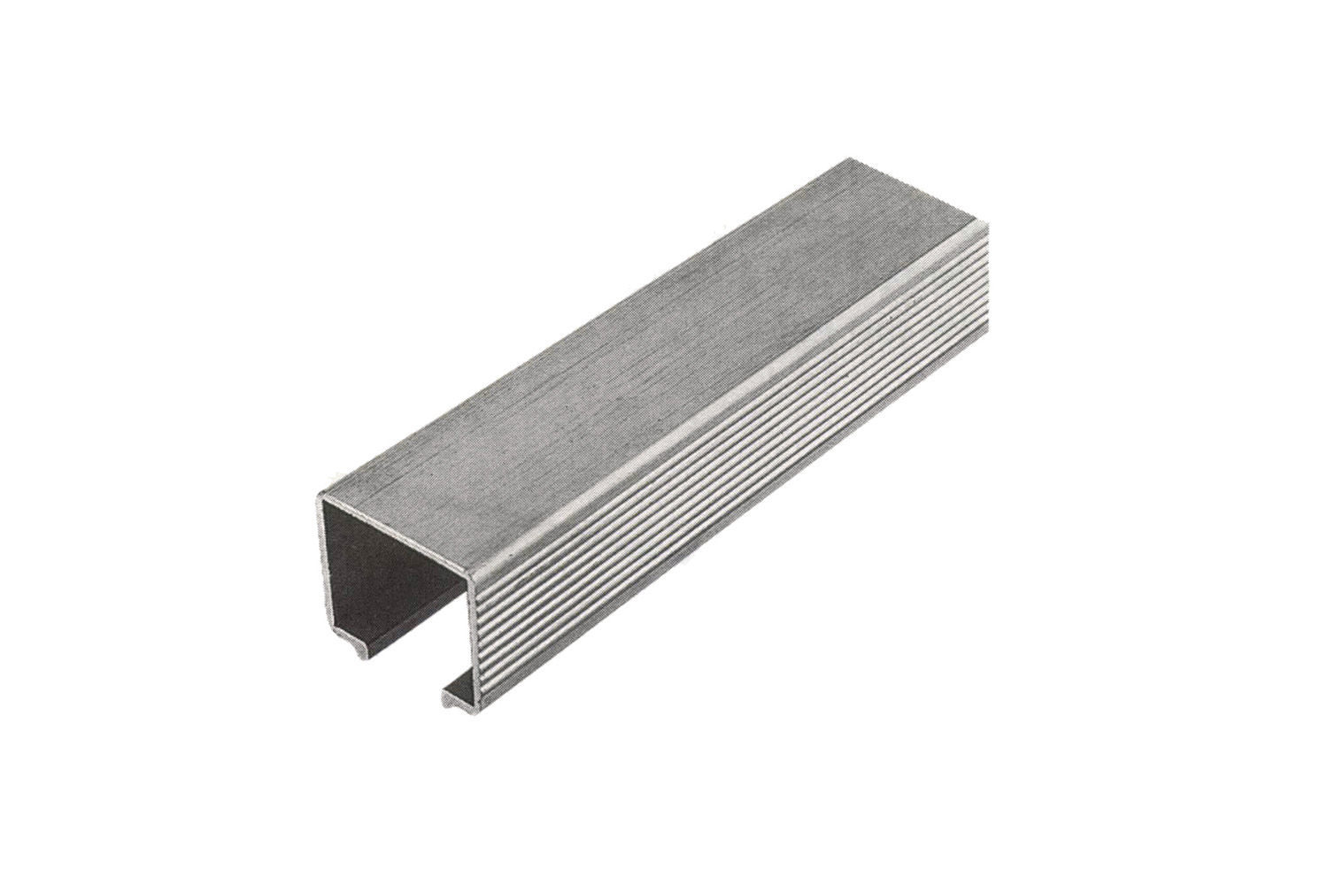 Bovenrail - voor Systeem 77 vouwschuifdeur - 2000mm - aluminium - blank