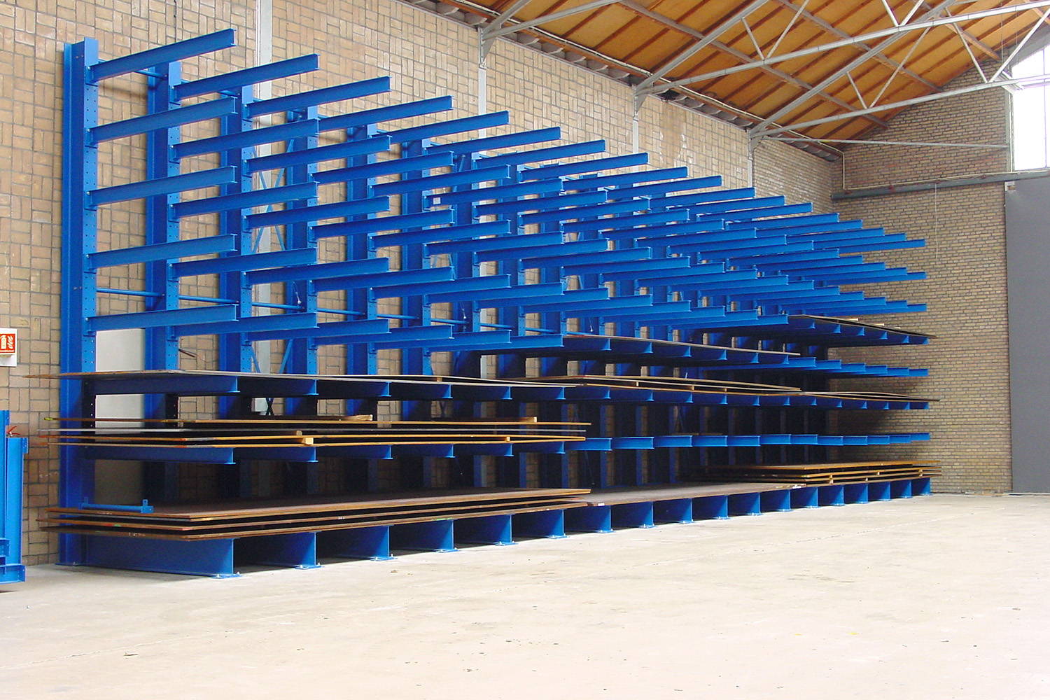 2x Draagarmstelling enkelzijdig - 4000x2110x2220 - blauw