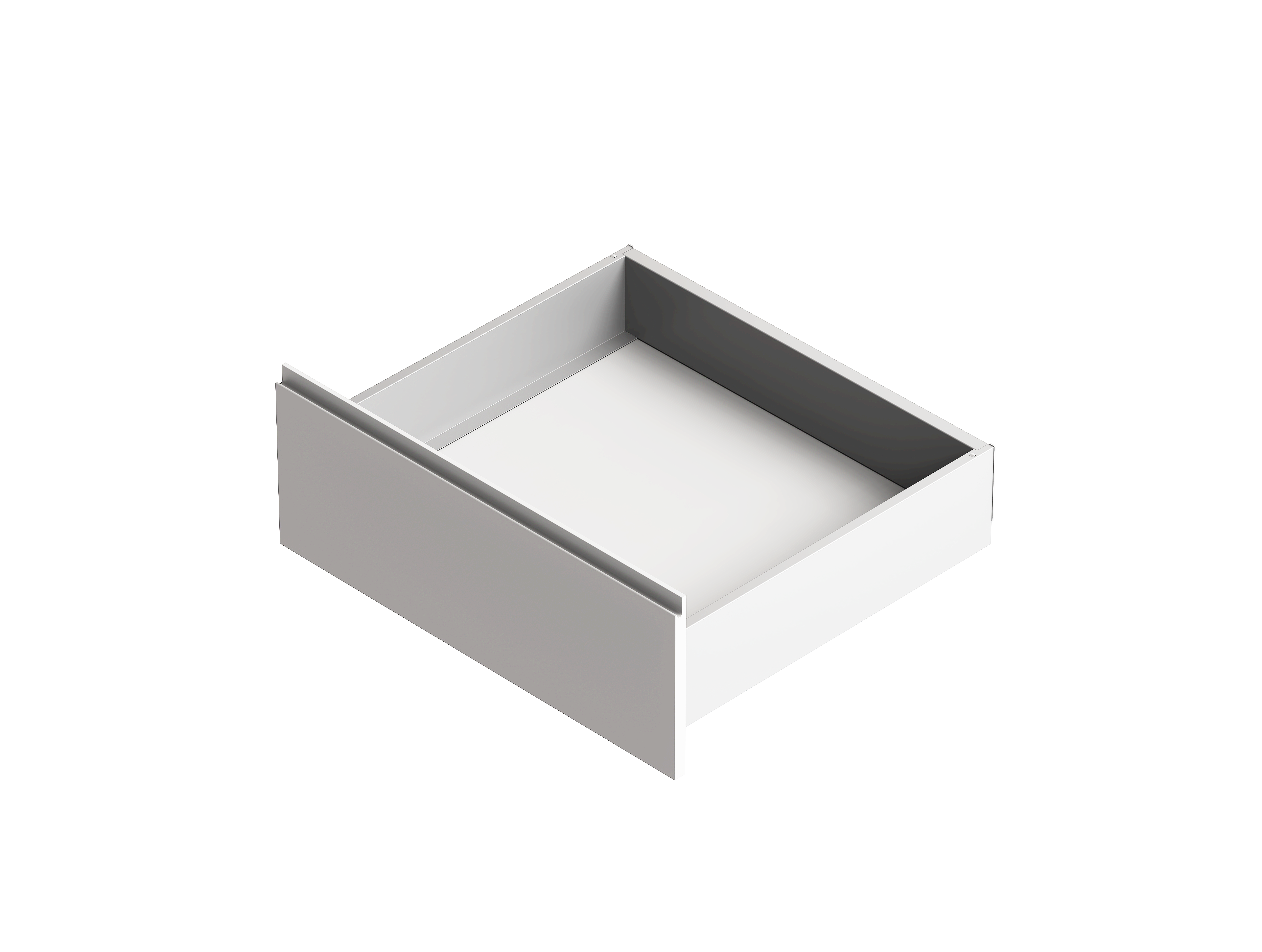 Flysch lade - wit - softclose & push-to-open - 30kg