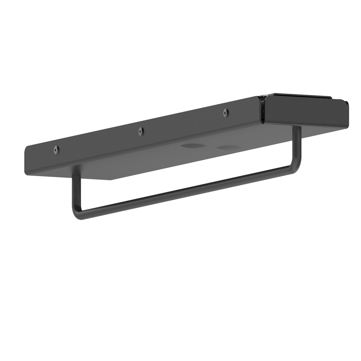 Luxe uittrekbare kledinghouder - antraciet - 240mm