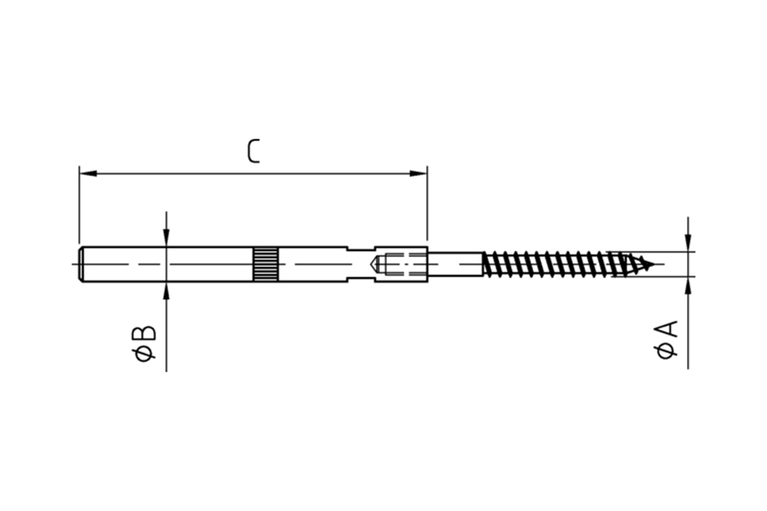 Excentrische plankdrager - verzinkt - 6x12x120