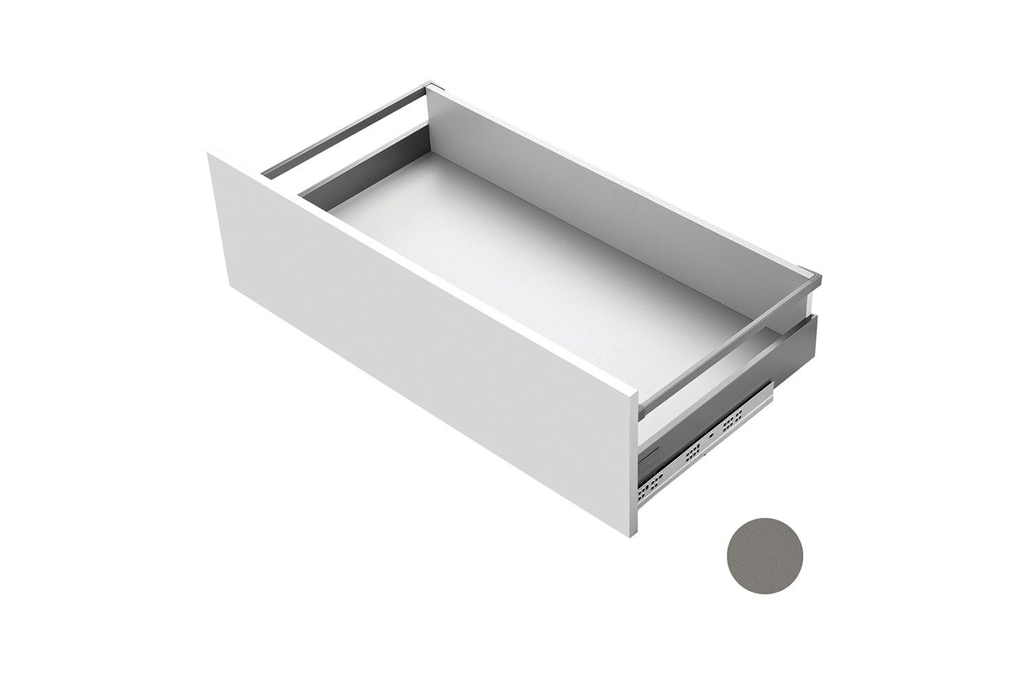 Slimbox ladesets met reling - push-to-open