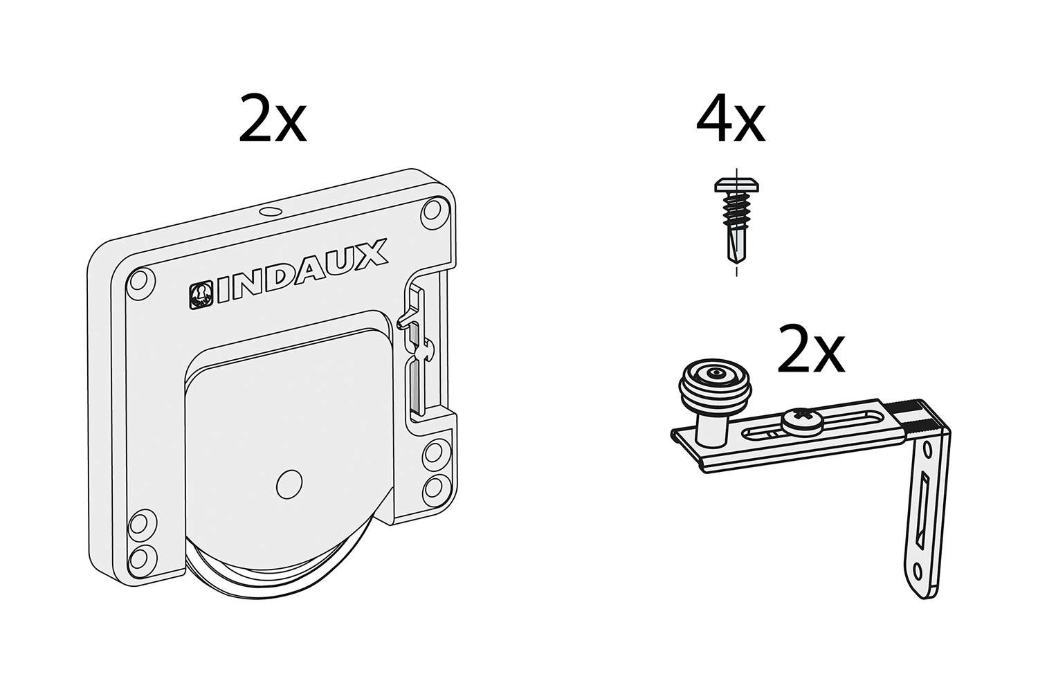 Loopwielenset - Junior 6 - schuine wand