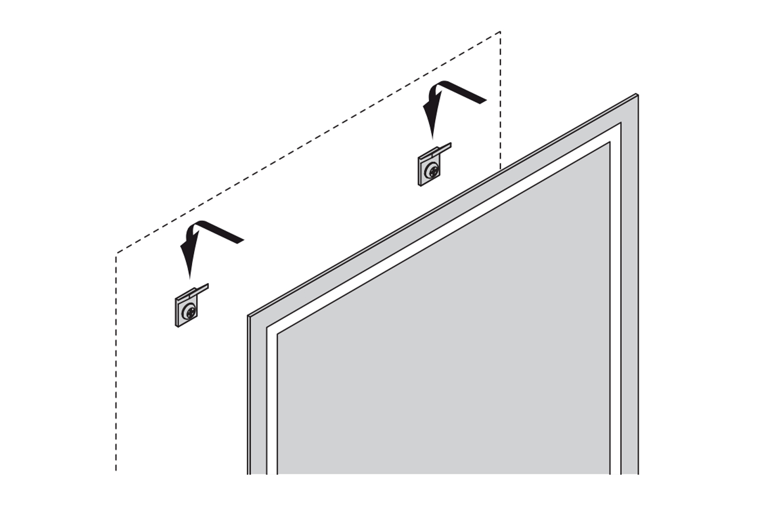 Serie quattro - led spiegel - verwarming - emotion - 600mm