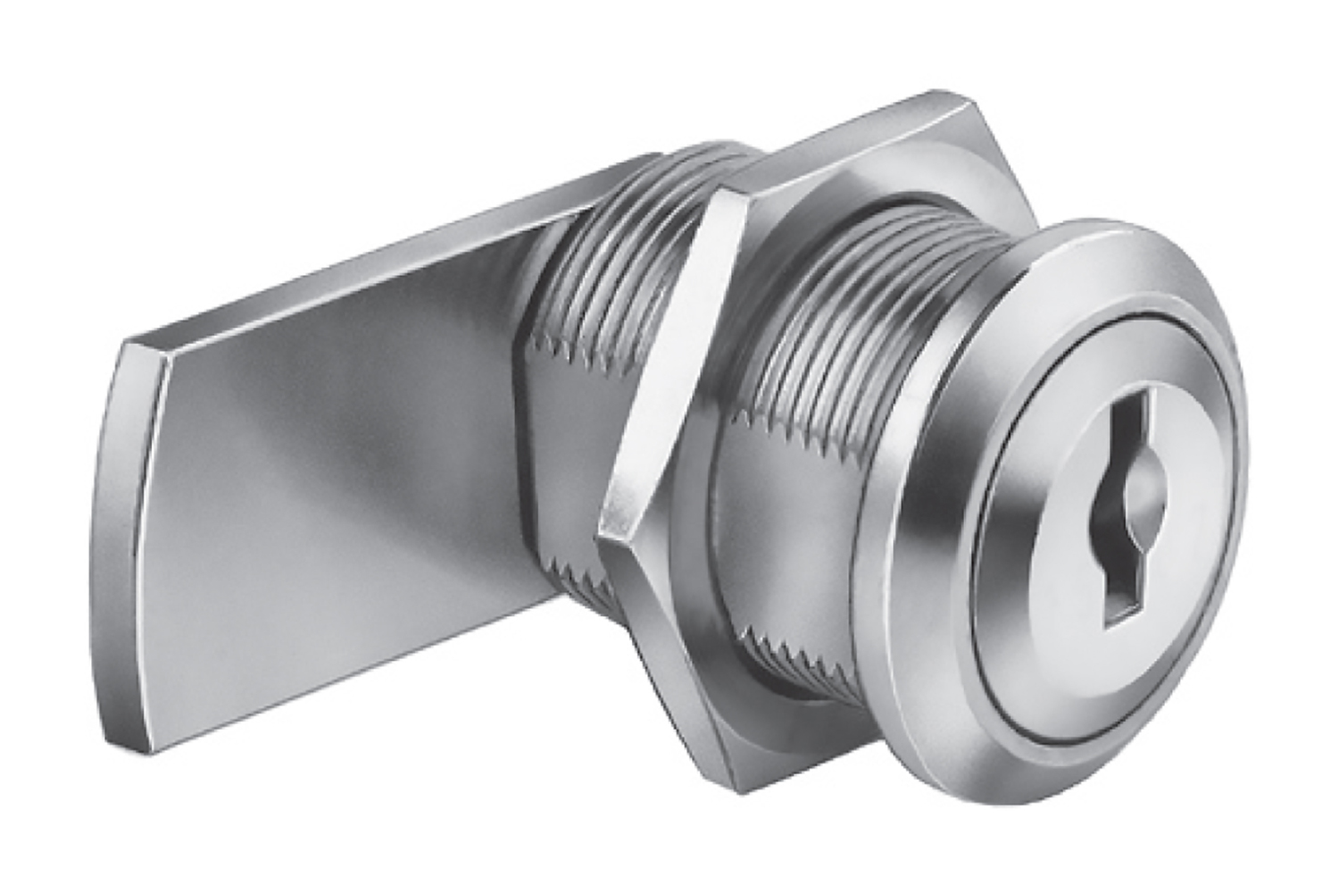 Hevelslot - links - voor stalen deuren en trespa deuren tot 8mm - sw24 moer - staal - vernikkeld (excl. inzetcilinder) Hevelslot - links - voor stalen deuren en trespa deuren tot 8mm - sw24 moer - staal - vernikkeld (excl. inzetcilinder)