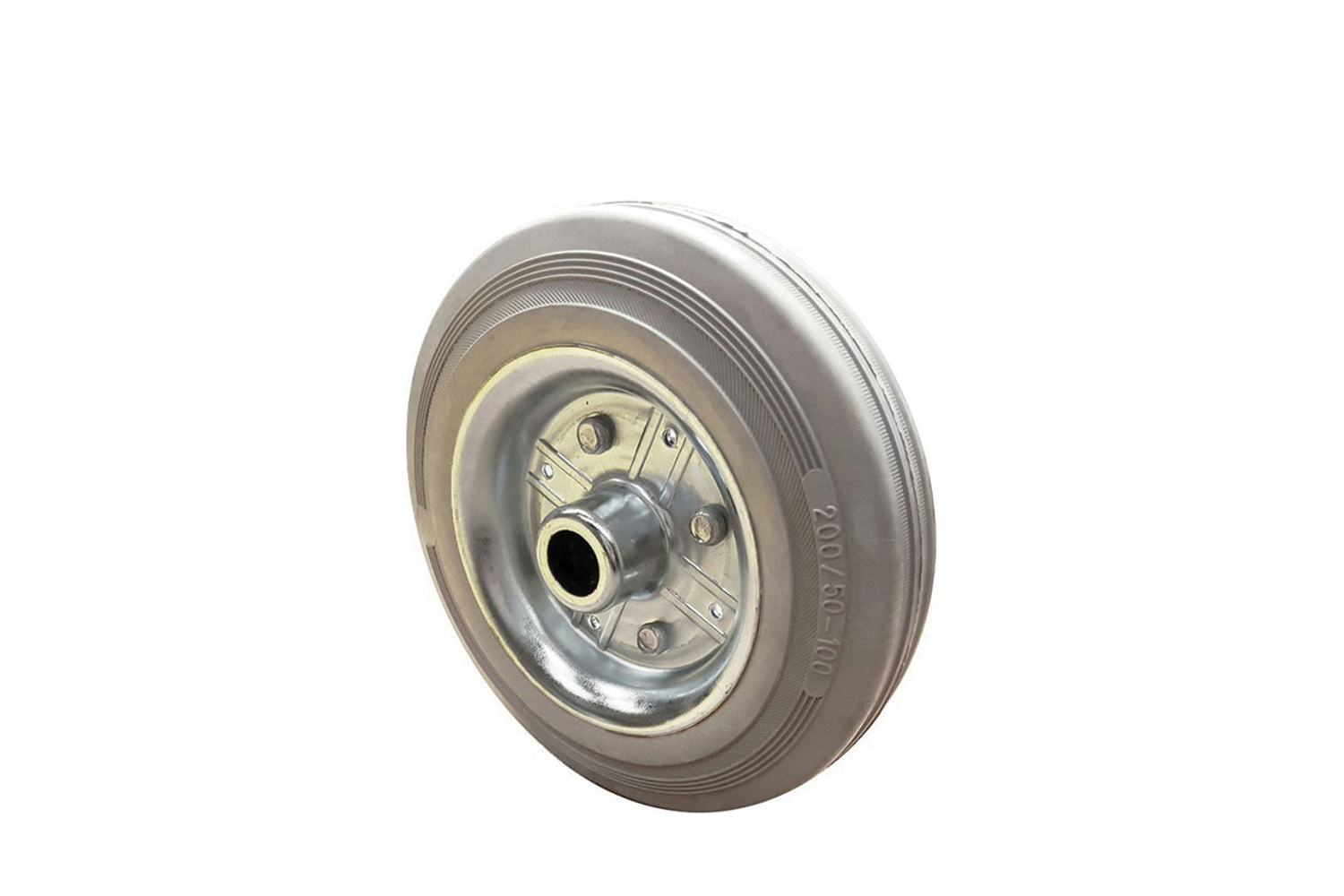 Losse transportwielen - rubberband - stalen velg