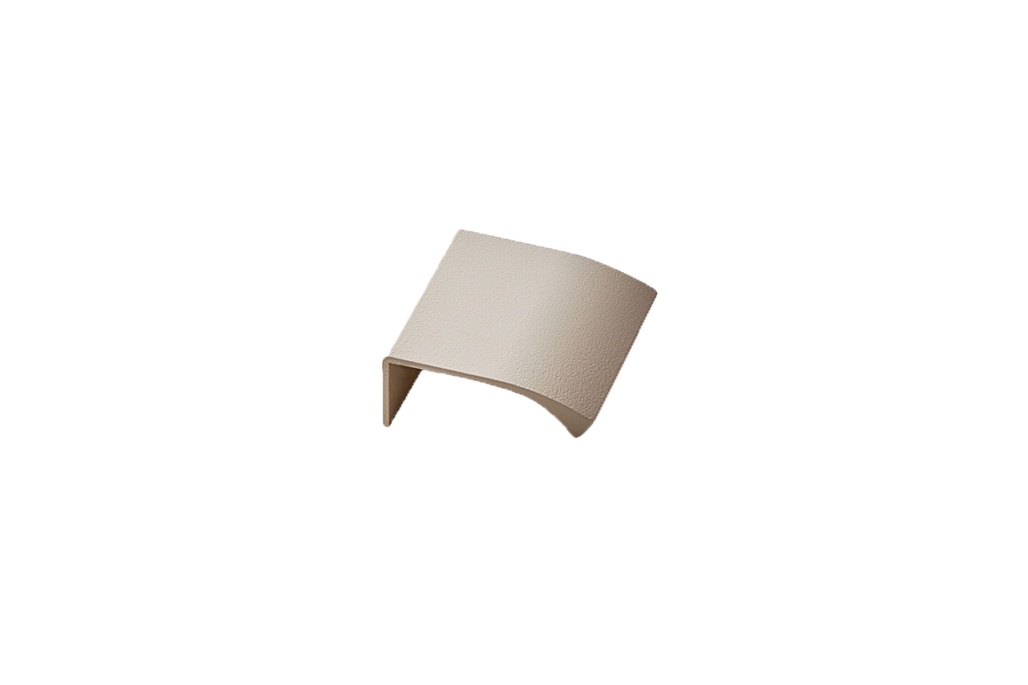 Metalen hoekgreep - Edge straight - beige structuur Metalen hoekgreep - Edge straight - beige structuur