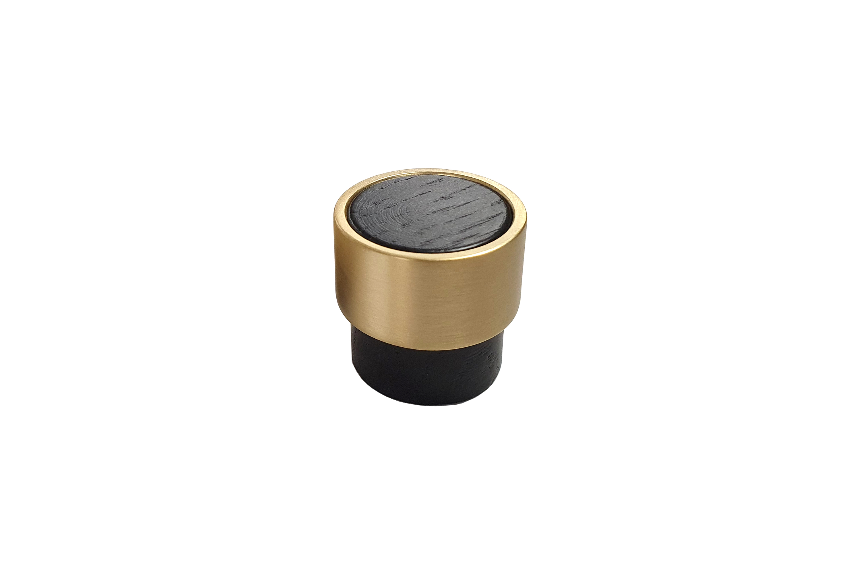 Houten meubelknop - Lillehammer - mat zwart