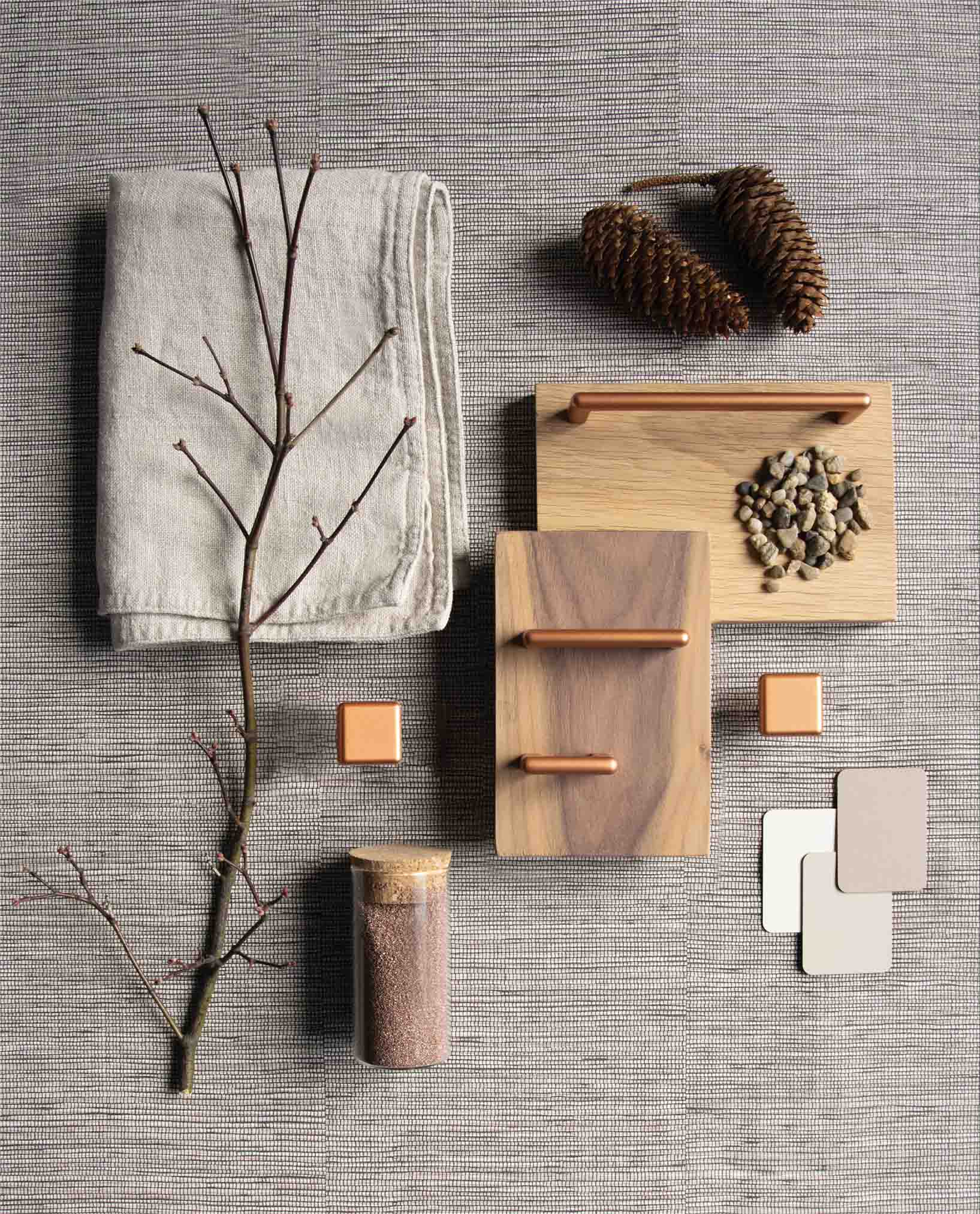 Metalen handgreep - Nox - koper