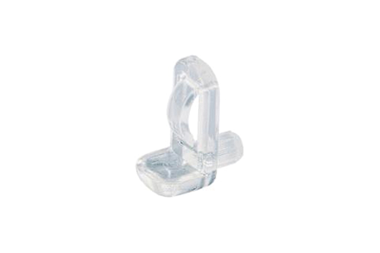 Glasplaatdrager - Ø5 x 7.5mm - transparant kunststof